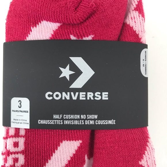 New Converse Women’s Half Cushion No Show 3 pack - Picture 2 of 4